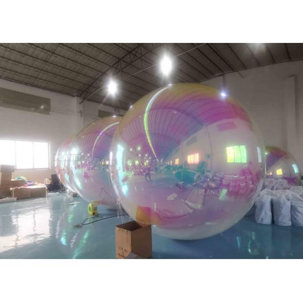 Красочная сфера зеркала рождества шарика PVC 2.0m раздувная отражательная