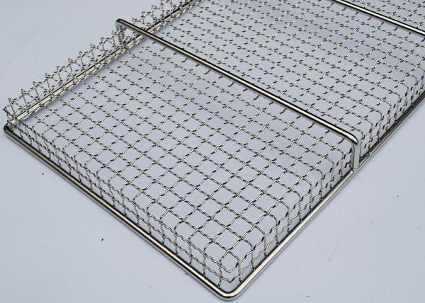 Strong Load bearing Stainless Steel Mesh Tray For Oven 3-15mm Hole Size Durability