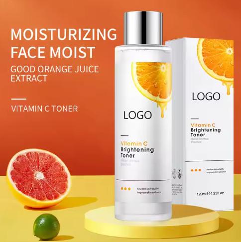 OEM New Products 300ML 500ml Skin Care Vitamin C Bright Moisturizing Whitening VC Face Care Toner