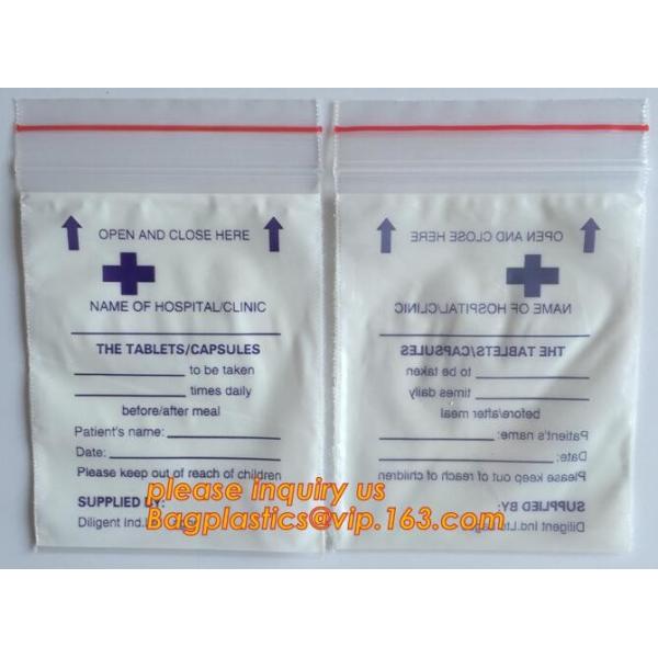 tablets pills packaging bag, poly medical dispenser k bag drug zipper bags reclosable bags, zipper bag medical min