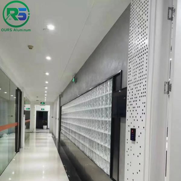 Exterior Perforated PVDF PPG Aluminum Wall Panels For Building 1800*6000mm