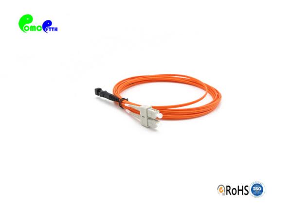 OM2 3M Duplex SC PC- MTRJ PC 50/125 Fiber Optic Patch Cables LSZH 2.0mm Orange ZipCord Optical Patch Cord