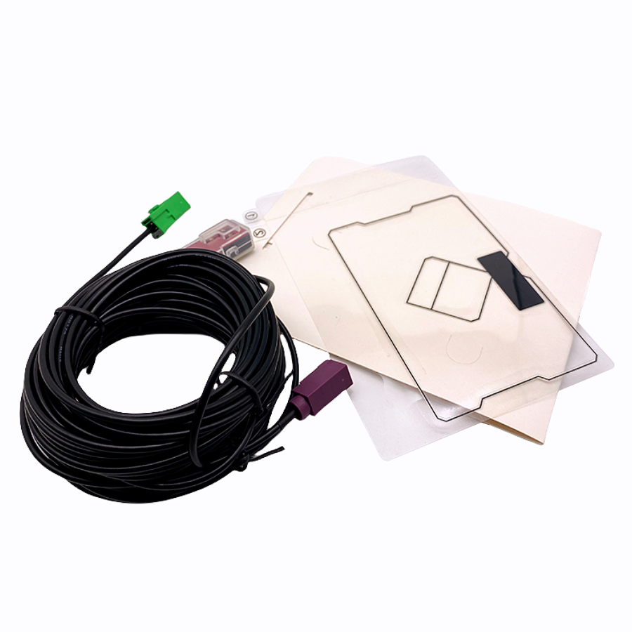 Rida Antennaer 2in1 GPS DAB Film Antenna L Type Combo Vertical Polarization ISDB-T DVB-T VHF UHF Digital Radio Car Antenna