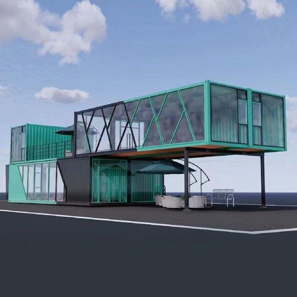 Panneau sandwich maison de conteneurs de vie mobile pour la campagne magasin pratique