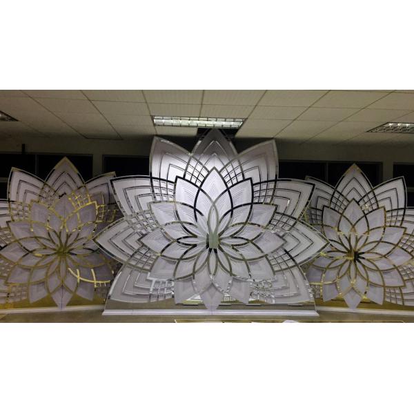 Церковный свадебный фон Цветочное украшение Портативный 4 шт.