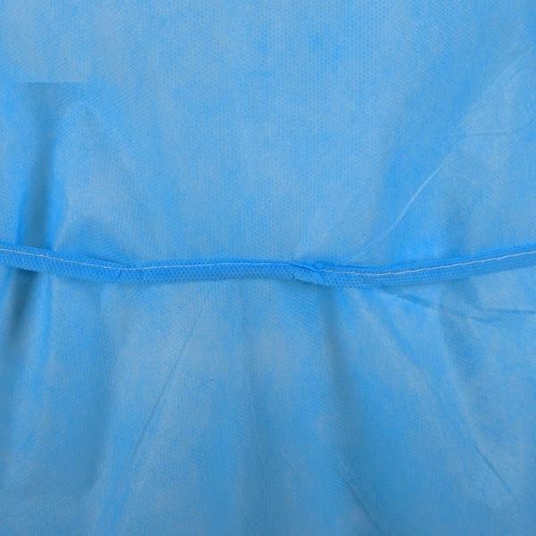 PP Non-Woven Disposable 15g Lightweight Visitor Gown CE Far Infrared Disposable Medical Isolation Gown
