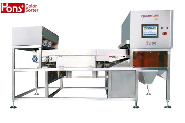 Wide Channel Plastic Pllets Belt Sorter Machine 400kg/Hour
