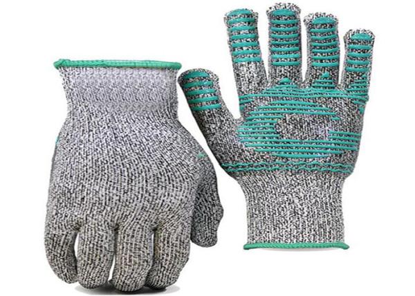 Washable Cut Proof Work Gloves Silicone Palm Coating Long Wrist Wrap Cuff