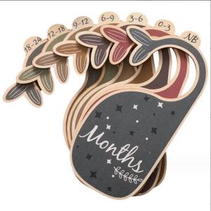 Double Sided Newborn Baby Cloth Divider Card 24 Month Bedroom Closet Divider