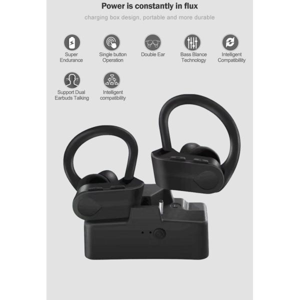 BT Creative Wireless Earbuds Sport TWS Headset With Mic Noise Cancelling