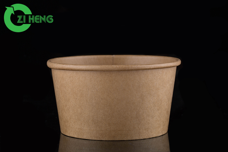 Логотип экологического качества еды изготовленный на заказ напечатал Biodegradable плошку для супа 8oz упаковки еды