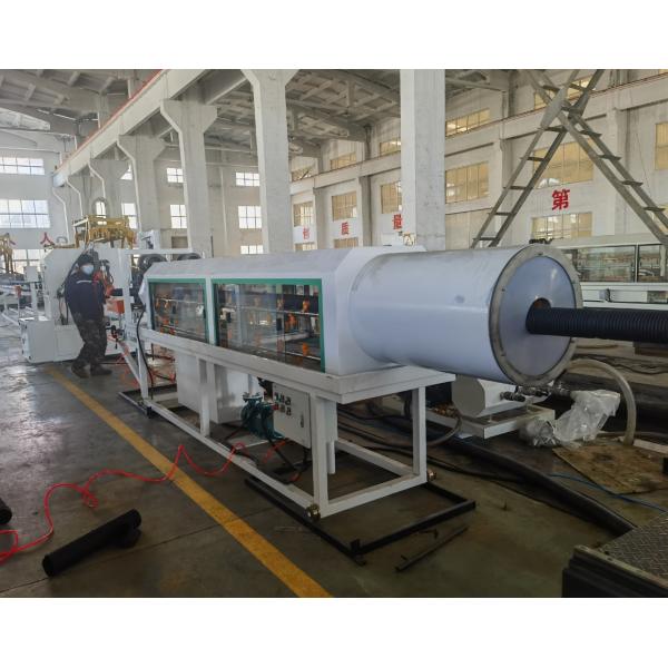 HDPE Pipe Machine Double Wall Corrugated Pipe Extrusion Line For Water Supply