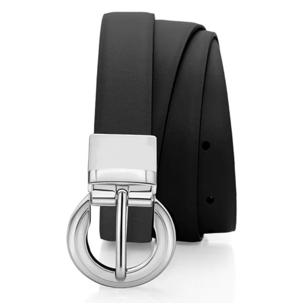 European & American Style，PU Leather Belt，Double Sided Belt，Alloy Buckle， For Men & Women