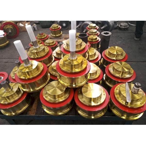 La norme soumise à un traitement thermique d'UE de dureté a forgé Crane Wheels Wearproof Fracture Resistant