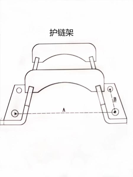 Q235 Rock Excavator Track Guards Link E320 16mm 30mm Excavator Accessories
