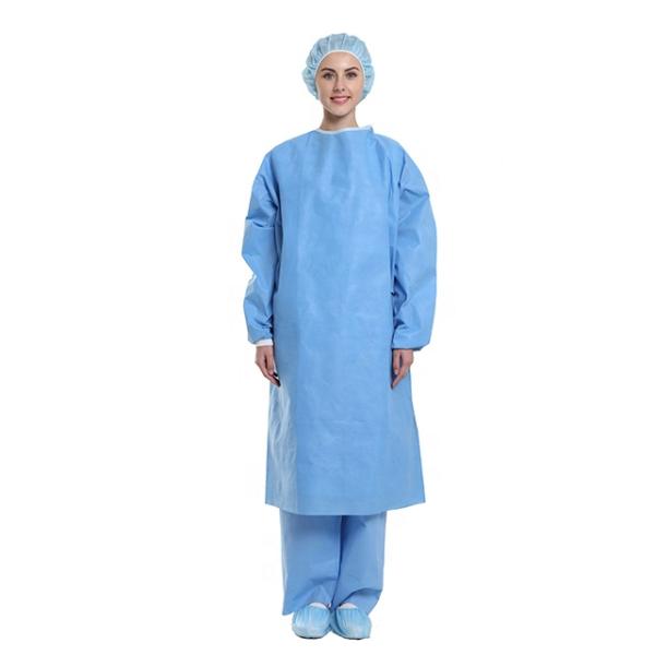 Non Toxic Plastic Medical Gown / Medical Disposable Plastic Coveralls