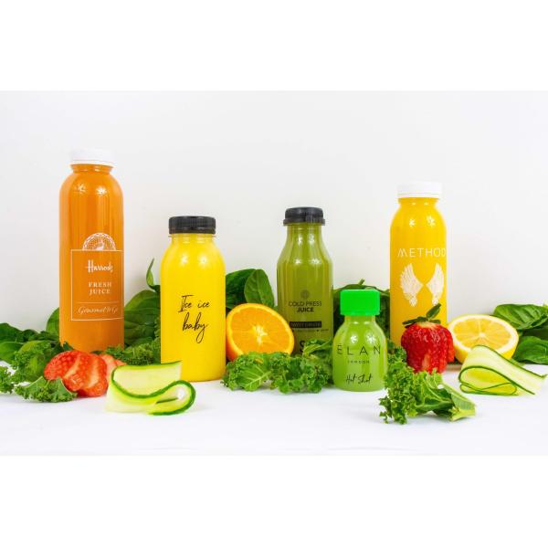 Горячая продажа Пустые Прозрачные 250ml 350ml 500ml Квадратные Холодные напитки Молочные бутылки с черными крышками