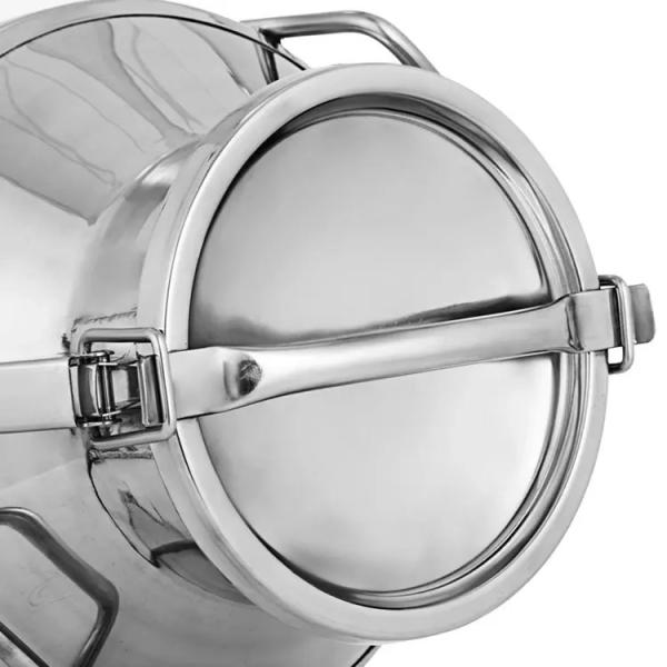 lid type Stainless Steel Milk Container , OEM  Ss Milk Can 50L