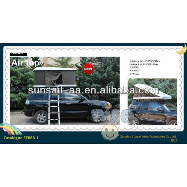 2013 Foldable Retractable Roof Top Tent for Car FLY 42D Polyster Material OEM Yes