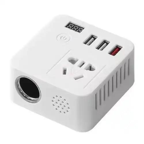 Black White Car Inverter 12V 220V 300W 500W 12V To 220V Inverter For Car Phone For Retractable Car Charger With Led Display