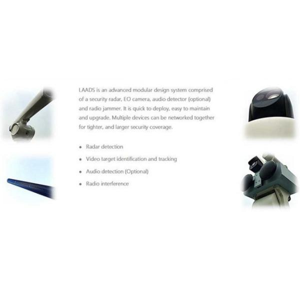 Low Altitude Drone Jammer FPV Blocker with Radar Detecting and Eo Camera Identify up to 2km