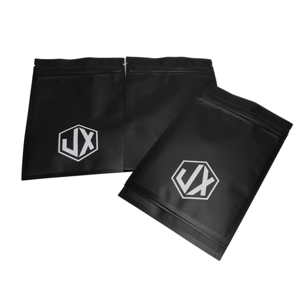 Cable de sellado de tres lados negro mate Bolsas de embalaje de plástico USB con cremallera