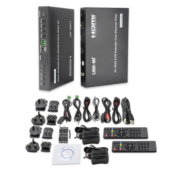4K 120m AV Over POE HDMI Extender 60KM USB KVM Extender Over Fiber