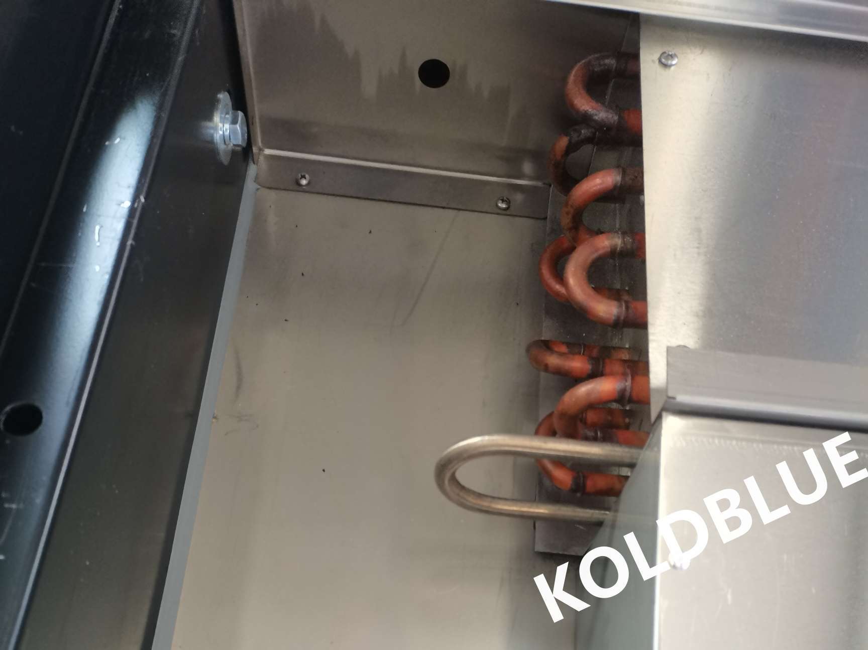 Remote Supermarket Self-service Chilled Counter With Efficient EC Fan Motor