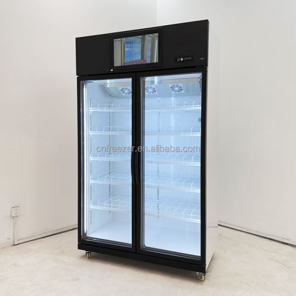 Video Advertising Lcd Commercial Beer Coolers Beverage Cooler Fridge