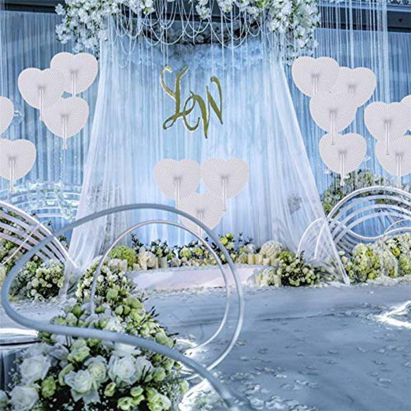Heart/Round Hand Fan Clappers Solid Color - Wedding Party Use Factory Price