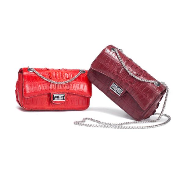 Summer new style crocodile tail bone leather bag shoulder bag for women