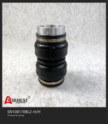 Double Convoluted Rubber Air Spring Airbag Shock Absorber SN108170BL2-H/H