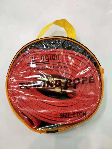 5T 5m Double Deck Car Traction Rope Polyester Car Mechanic Tools
