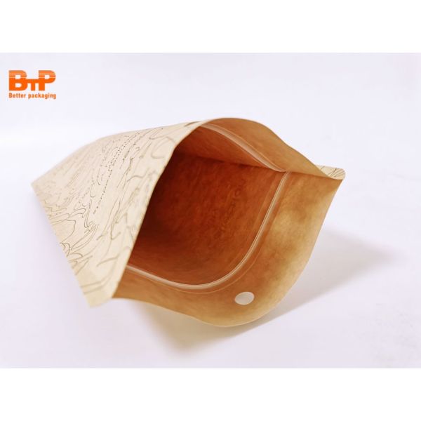 Compostable Package Zipper Bag  Biodegradable Materials Plastic Bags PLA Paper Pouch Bag Eco-friendly Material Packaging