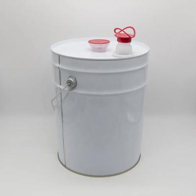 Customized Metal Handle Silver Iron Seed Bucket with Drainage Holes