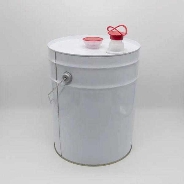 Customized Metal Handle Silver Iron Seed Bucket with Drainage Holes