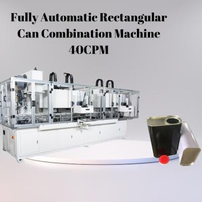 Máquina Combinada de Latas Rectangulares Totalmente Automática 40cpm