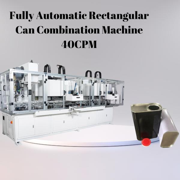 Máquina Combinada de Latas Rectangulares Totalmente Automática 40cpm