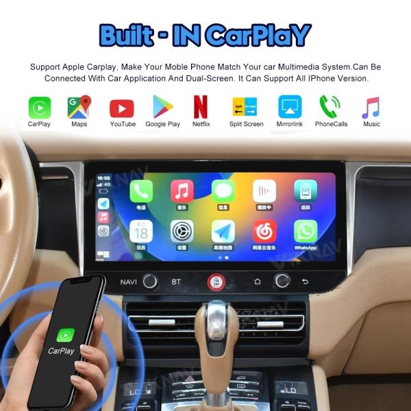 12.3дюймовый Android Auto Setereo Для 2013-2017 Porsche Macan Мультимедийный проигрыватель GPS навигация Беспроводный Carplay 4G Wifi
