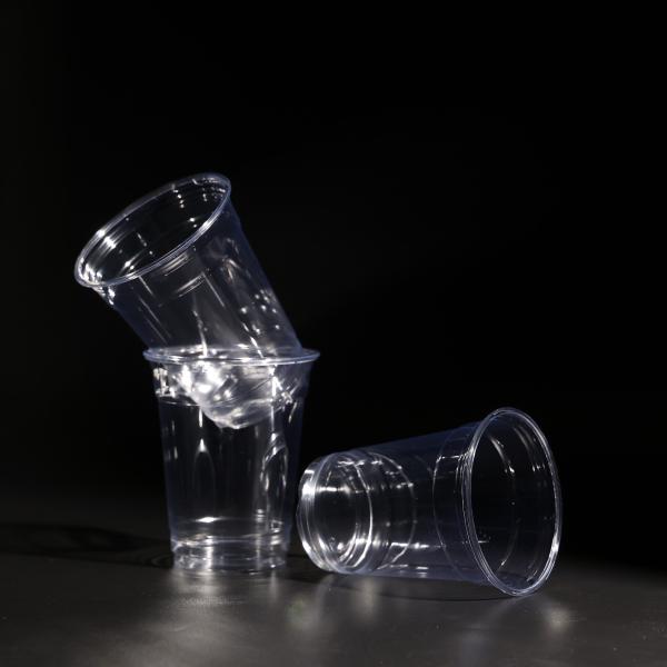 Tazas de PET de plástico apilables para bebidas frías y café