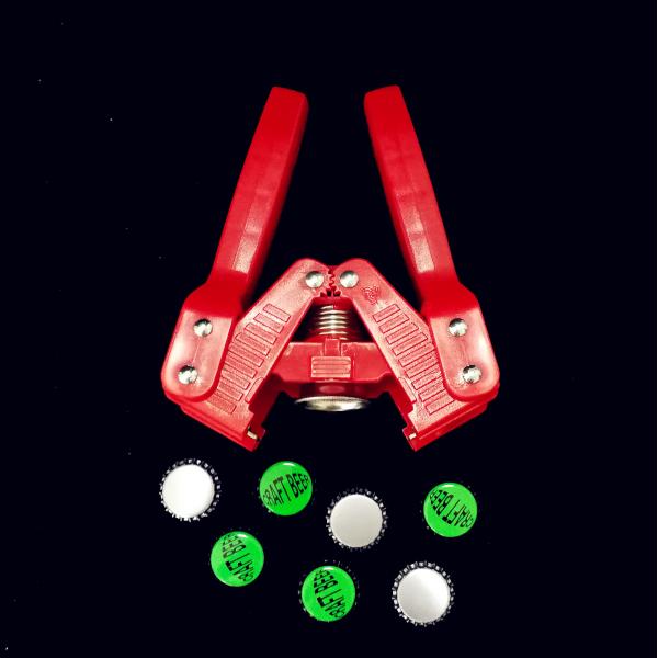 Hand Held Crown Seal Bottle Capper , Rigid Plastic Bottle Cap Twin Lever Capper 