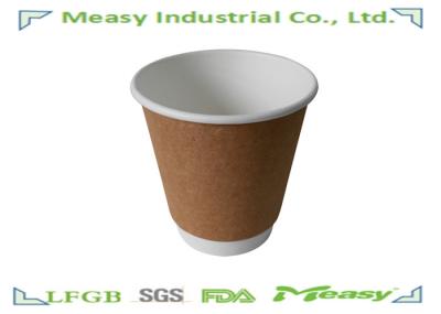 Double Wall Paper Cup ,  Hot Coffee Cups with Kraft  Brown Paper