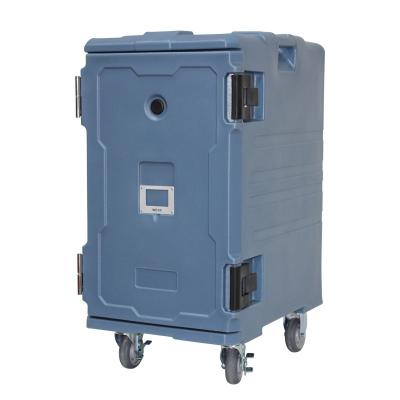 LLDPE Front Loading Insulated Food Pan Carrier 120L Navy Blue Thermal Pan Carrier