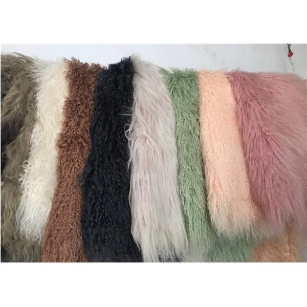 Курчавый пушистый монгольский реальный половик овчины Виндпрооф греет для делать пальто
