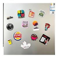 Logo personnalisé anime mignon 3D aimants de réfrigérateur en caoutchouc en PVC doux 2D 3D pour la décoration du réfrigérateur