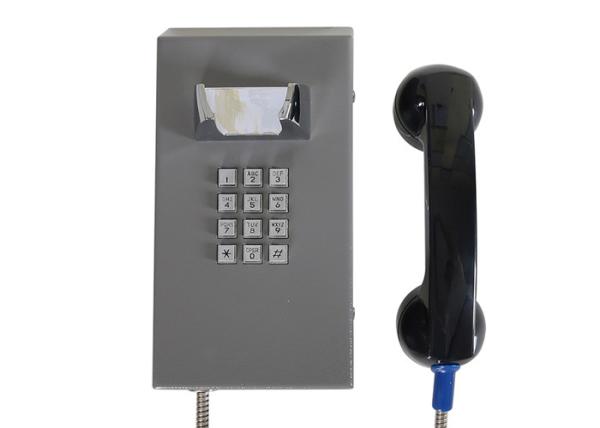 Téléphone gris résistant à la corrosion et à l'usure avec matériel ABS