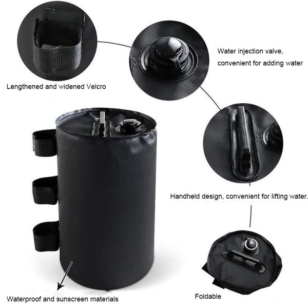 Multifunctional advertising tent with water sand filling, weight-proof sand bag,Wholesale Tent Fixed Water Bucket Advertisement Sunshade Umbrella Windproof Injection Base Water Weight Bags Sandbag