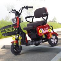 Mini loisirs électrique tricycle à trois roues ménage adulte personnes âgées ramassage dépôt