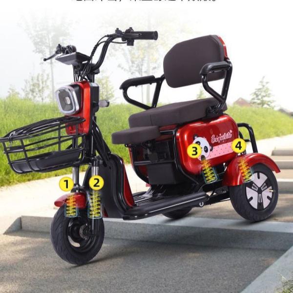 Cross Border Double Elderly Leisure Electric Tricycle Folding Electric Vehicle