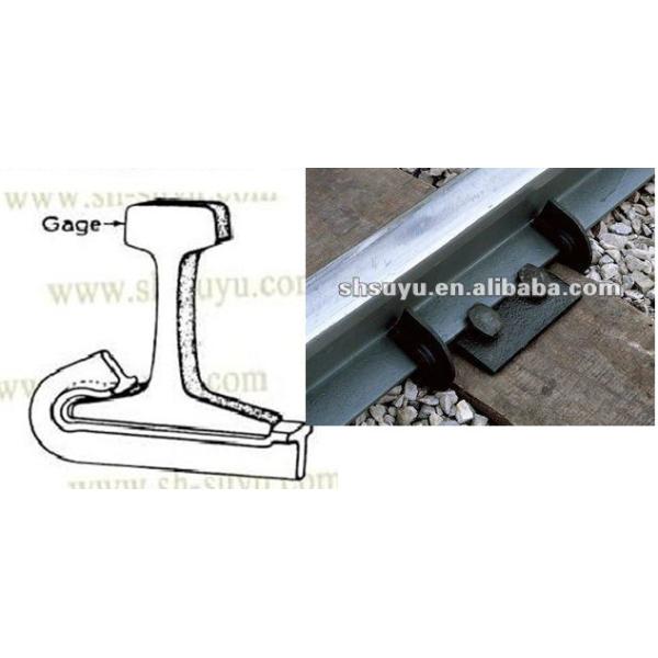 Простый рельс BS80 ставит конкретную сталь на якорь как стандарт крепежная деталь следа